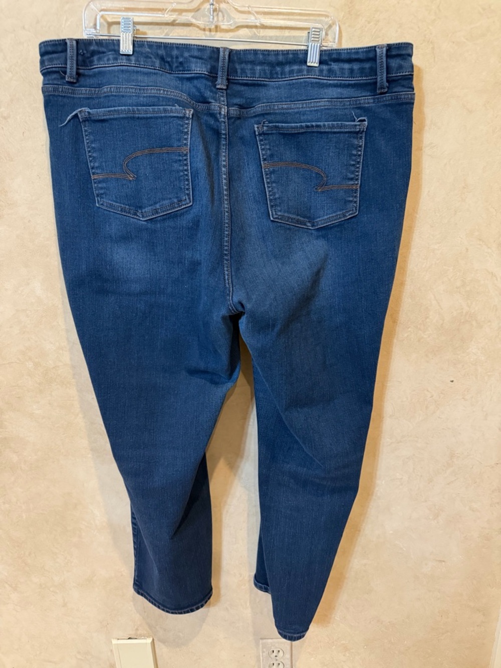 Time and Tru Slim Straight skinny Blue Jeans women’s plus 22 - Picture 4 of 6